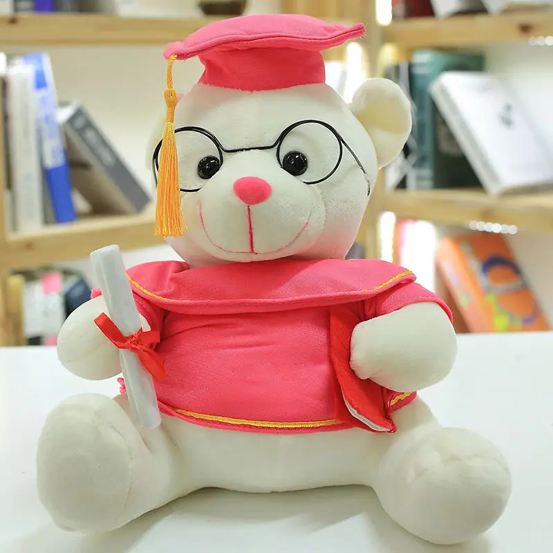 Custom Plush Graduation Bear Toy Stuffed Teddy Bear Toy With A Bachelor Hat Stuffed Teddy Bears Soft Plush Toys