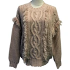 Long Sleeve Pullover 2020 Wholesale Long Sleeve Warm Knitted Pullover Colorblock Winter Sweater Women