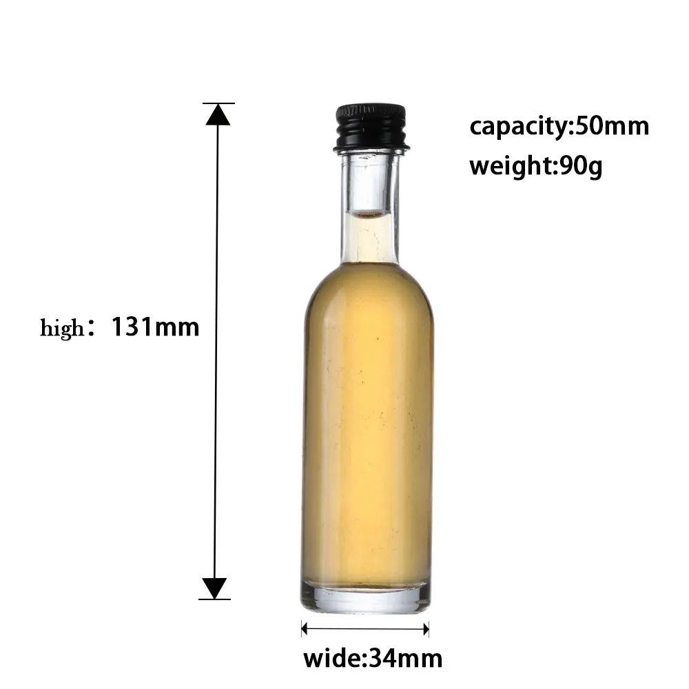 Recyclable Ml Custom Empty Unique Clear White Spirits Brandy Vodka