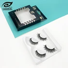 Eye Cotton Private Label 25mm Strip Eyelashes False Eye Lashes Oem Hand Made Black Cotton Stalk