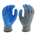 Gloves Painting Latex Coated Cotton Working Gloves Painting Rubber Cotton Gloves