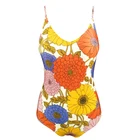 Bikinis Beachwear Newest Design Top Quality Printing Plus Size 1 Pieces Swimsuit Cut Out Bikinis Beachwear