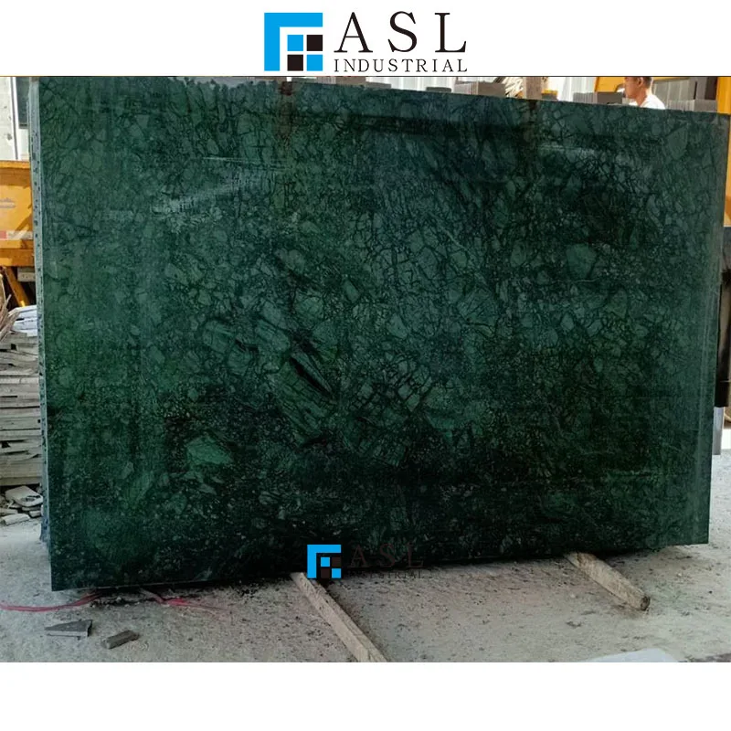 Indian  emerald green marble tiles verde guatemala guetemala empress Green Marble Slab