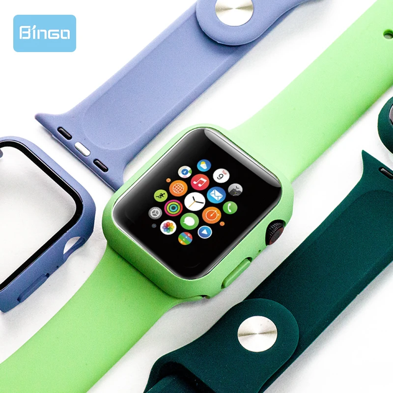 MO hot sell reliable watch Band Strap For Apple Watch Band with watch screen protector For Iwatch Band Strap 38 40 42 44 Mm