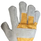 Leather Gloves Men Durable Comfortable Leather Palm Work Gloves For Men