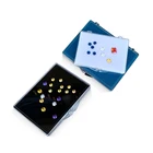 Box Broken Ultra-thin Gem Box Jewelry Rhinestone Broken Diamond Small Gem Jewelry Flip Acrylic Transparent Box
