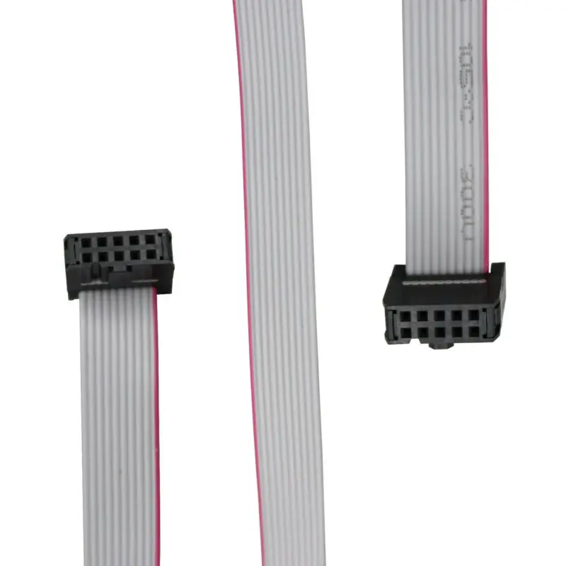 2x5 10-Pin Female to Female 2.54mm-Pitch 10-wire IDC Flat Ribbon Cable 