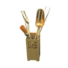 Set Great Value Yellow Bronze Brass Pure Copper Tea Set