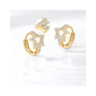 Stud Earrings Wholesale High Fashion Ladies Jewelry 18K Gold Plated Stud Earrings