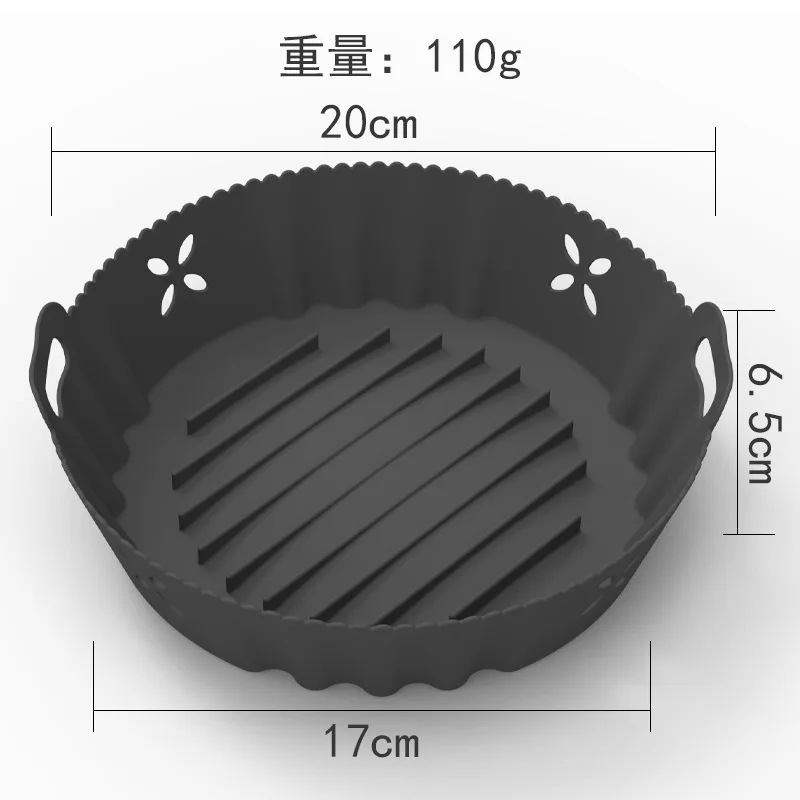 USSE Premium Air Fryer Silicone Pot, Food Safe Air fryers Oven Accessories Replacement of Flammable Parchment Liner Paper