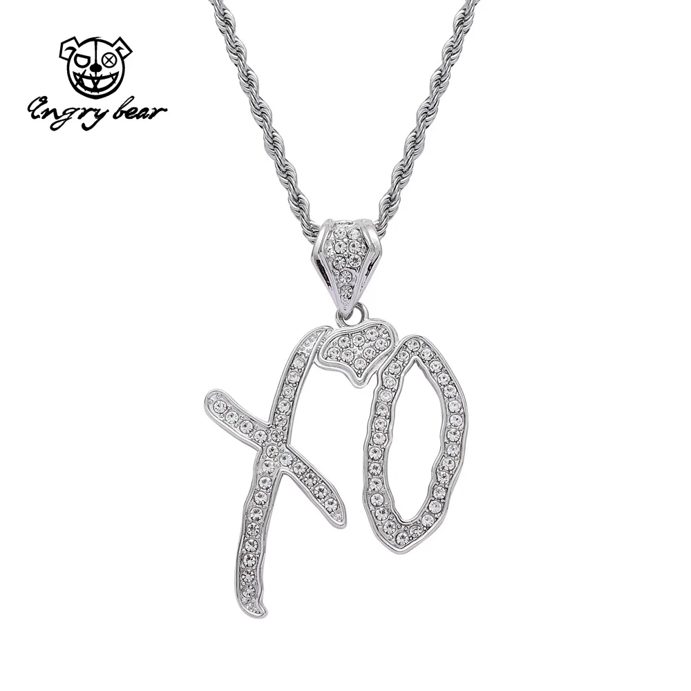 Letter Pendant Necklace Jewelry 