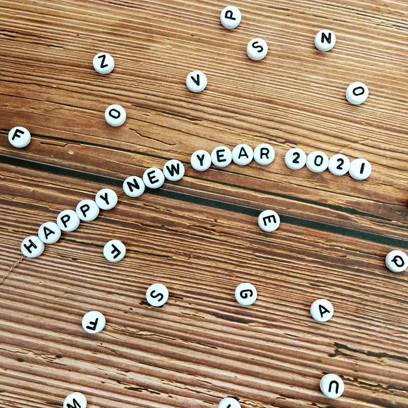 Wholesale 1400 Alphabet Letter Beads A-z 4x7mm Round Alphabet Letter Beads Forjewelry Making Bracelets