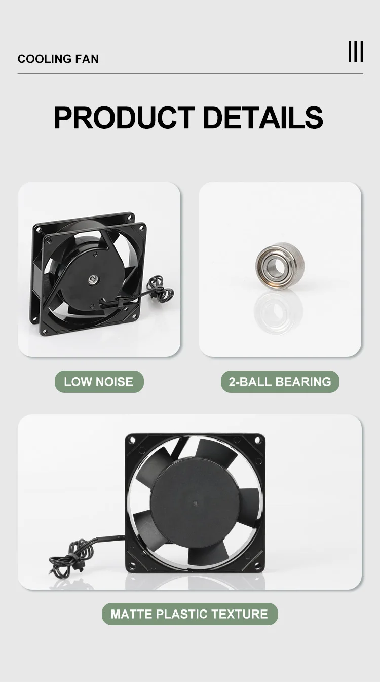 Brushless Electric Auto Fan, AC9225, 92X92X25MM, Axial - detail 18
