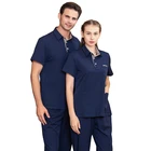 New Listing Women Short Sleeves Nurse Scrubs Sets Surgical Scrubs Uniform Suit