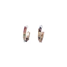 Earrings 2021 Factory Supply Fashion Multicolor Natural Stone Luxury Hoop Alloy Earrings Set For Women