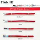 Fire Cable UL Listed Fire Alarm System Cable FPLR 2C 18AWG Solid Copper Conductor Unshielded Red PVC Jacket
