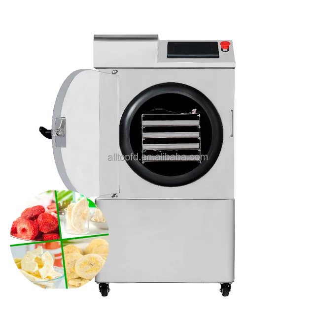 CE Certified 4Kg 5Kg 6Kg Mini Vacuum Liofilizador Lyophilizer Freeze Dryer Production Line Home Use Drying Vegetables 220V Motor