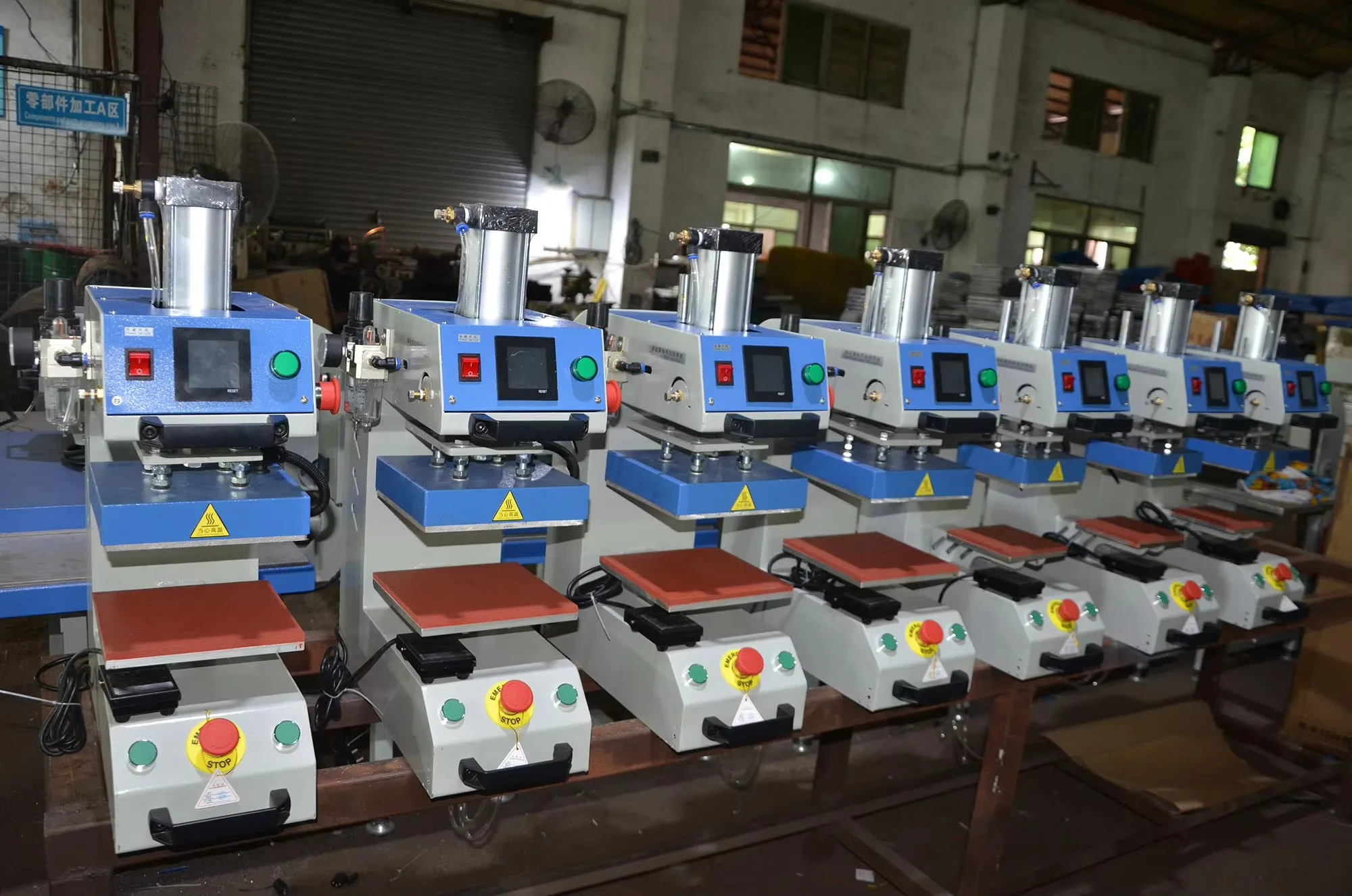 product hot selling pneumatic single station label heat press machine-6