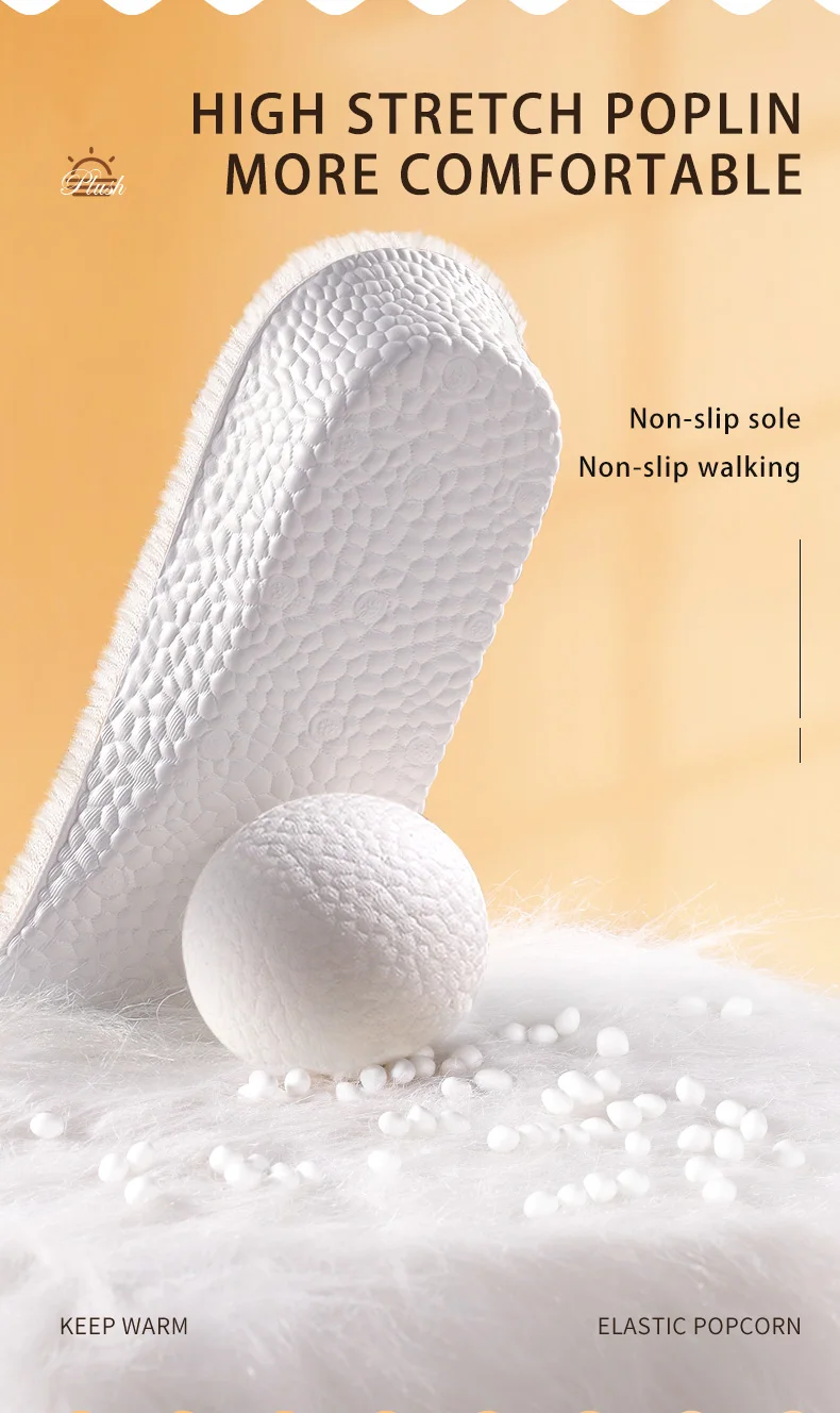 Warm Inner Height-Increasing Insoles for Men & Women, Wool Plush for Winter Boots Warm Inner Height-Increasing Insoles for Men & Women, Wool Plush for Winter Boots