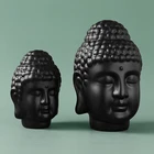 Arts Crafts Moisture-proof Arts And Crafts Resin Black Face Human Status Religious Sakyamuni Ornaments For Decoration