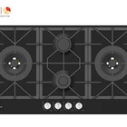 Gas Burners Gas S58666A/B DE E Tempered Glass Gas Hob Factory Price High Efficiency 5 Burners Gas Stove