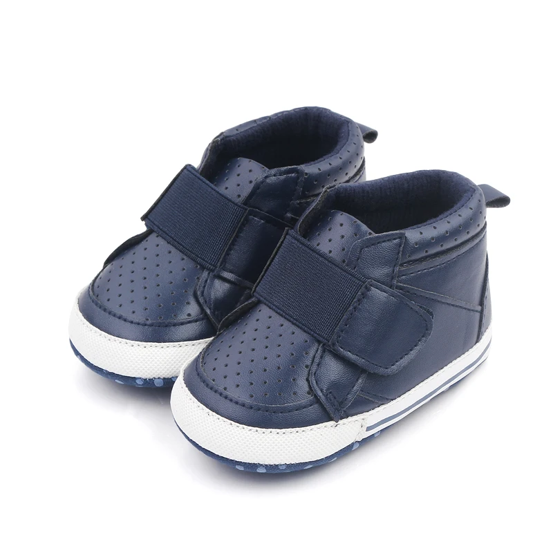 Spring and Autumn 0-1 Year Old Baby Shoes High Top Line with Baby Walking Sports Shoes supplier