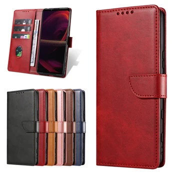Leather Case for Xiaomi Redmi Note 10 9 8 7 6 5 Pro 10s 9S 8T 4X Red MI 9 9A 9C 8 7 7A 6A 5A 4A 5 Plus Cover Flip Wallet