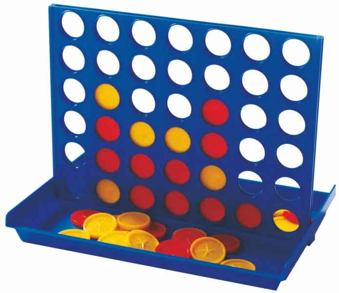 Idea Nova Outdoor Wooden Four in A Row Party Games, Classic Lawn Game, Backyard Game for family gathering and kids play