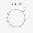Pendant High Quality Retro Style Simple Square Crystal Diamond Pendant Sweater Chain S925 Silver Snake Bone Necklace