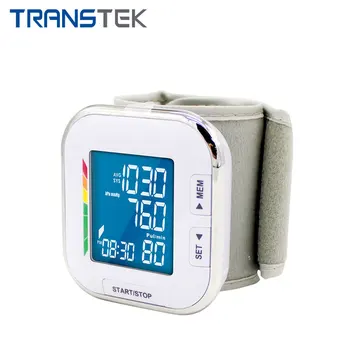 TRANSTEK Heart Rate Beat High Blood Pressure Meter sphygmomanometer Digital Automatic Wrist BP Monitor