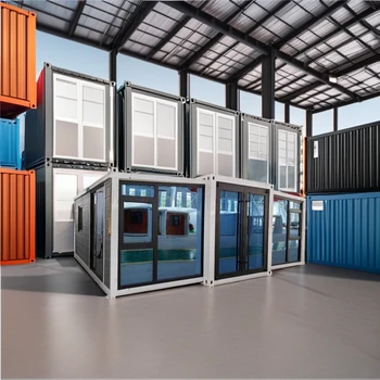 Luxury 20ft 40ft Foldable Steel Expandable Container House Flat Pack Sandwich Installation Fast Office Set-Up Two Three Bedrooms