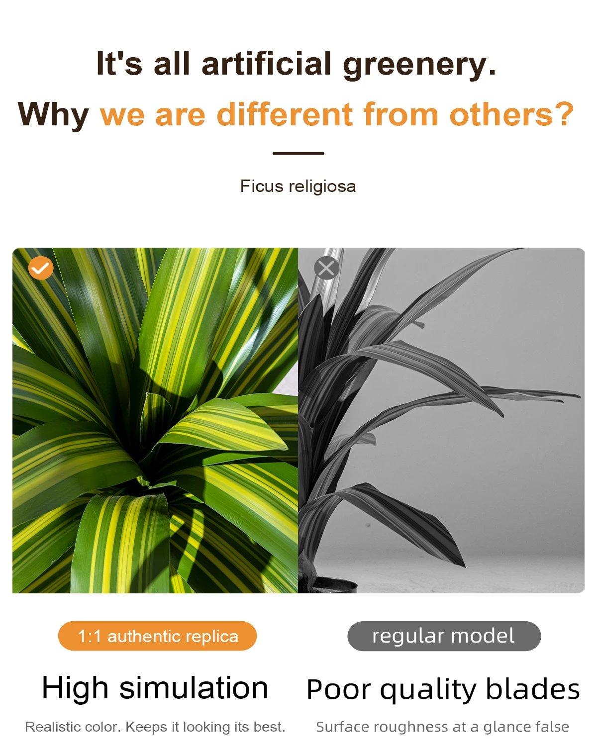 Durable Indoor/Outdoor Home Office Decor Large Green Palm Bonsai Tree Artificial Grass with Silk Material in Plastic Pot supplier