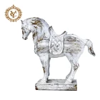 Table Decoration Resin Horse Table Decoration White Resin Sculpture Horse Decoration Resin Table Top