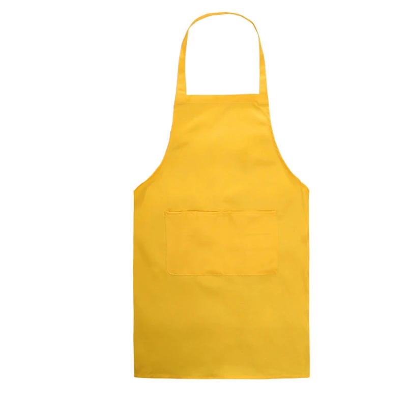 Wholesale Cheap Advertising Custom Printing Logo Unisex Kitchen Aprons With Stock