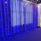 Light Blue Price Led Light Durable Using Low Price Connectable Led Curtain Light Blue String For Room