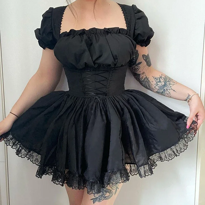 victorian short corset dress