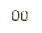 Hoop Oval Earring Hoops Simple Atmospheric Brass Hoop Earrings Oval U-Shaped Round Alloy Women's Earrings