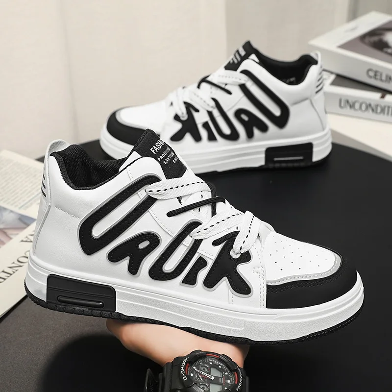 Men's shoes Autumn 2024 new breathable high top trend casual board shoes
