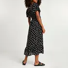 Dress Summer 2019 Latest Fashion Polka Dot Wrap Bodycon Dress For Women Summer Mid Length Dress