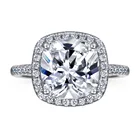 Diamond Ring Rose Gold Wedding Fashion Diamond Ring S925 Silver Personality Rose Gold Wedding Ring Lady