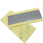 Code Thermal Paper Serial Number BarCode Labels Self Adhesive Silver Bar Code Label Stickers Custom Printing Waterproof