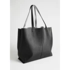 Latest ladies vegan leather funny shopping bag handbags customized women reversible tote bag