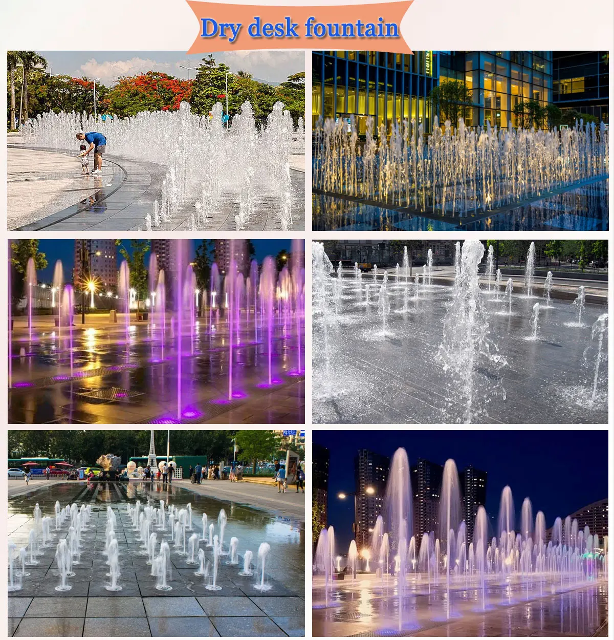 DC24V DMX Submersible Water Pump with LED Hose Low Pressure Outdoor Fountain Pump factory