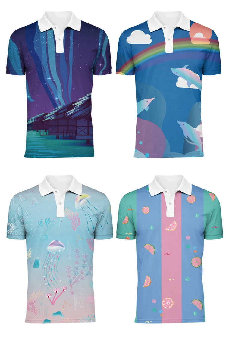 Custom High Quality Polyester Collar Golf Polo Shirt Quick Dry Polo T Shirts Sublimation Embroidery Custom High Quality Polyester Collar Golf Polo Shirt Quick Dry Polo T Shirts Sublimation Embroidery