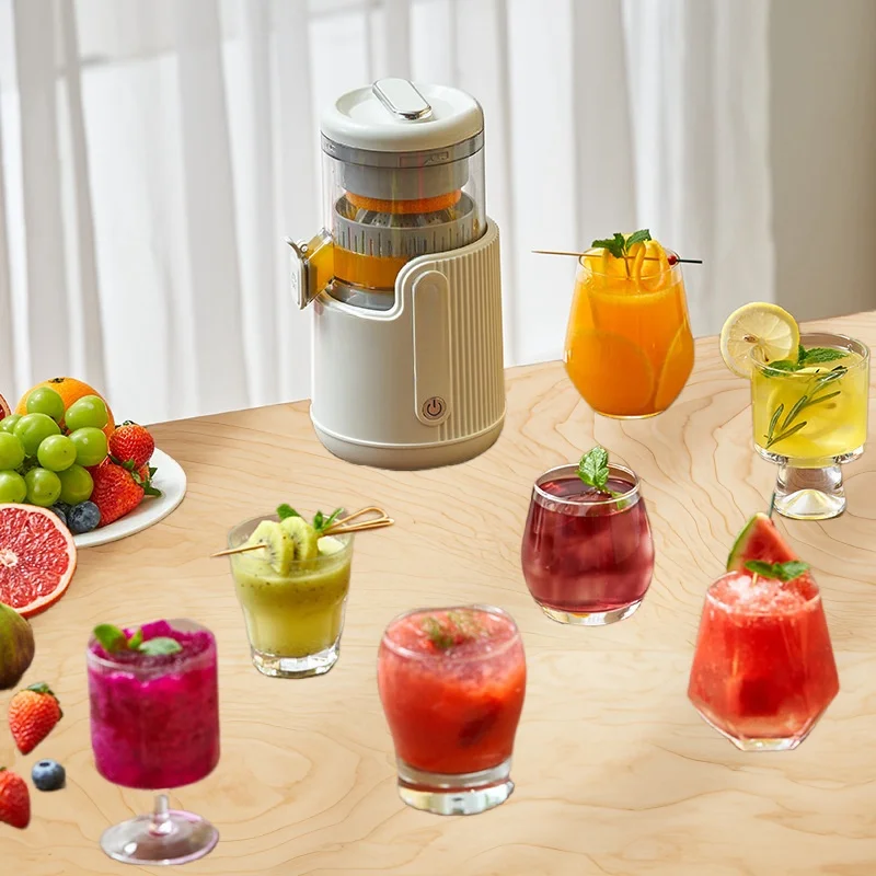 NEW Mini Small Fruit Orange press Juicer Extractor squeezer Portable Electric Fresh Cold Press Slow Juice Citrus Juicer Machine