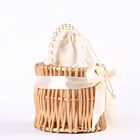 Bags Straw Bag Natural Rattan Woven Straw Handbags Bohemia Style Beach Bags With Pearl Handle