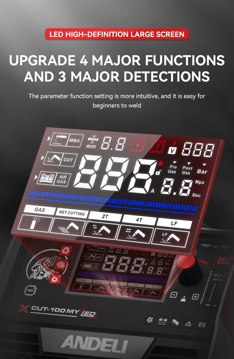 Built-in Compressor, CUT-100, 220V, 380V, 25-30MM - detail 10