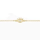 Accessories 925 Sterling Silver Women Fashion Accessories Stackable Eye Gold Chain Link Bracelets