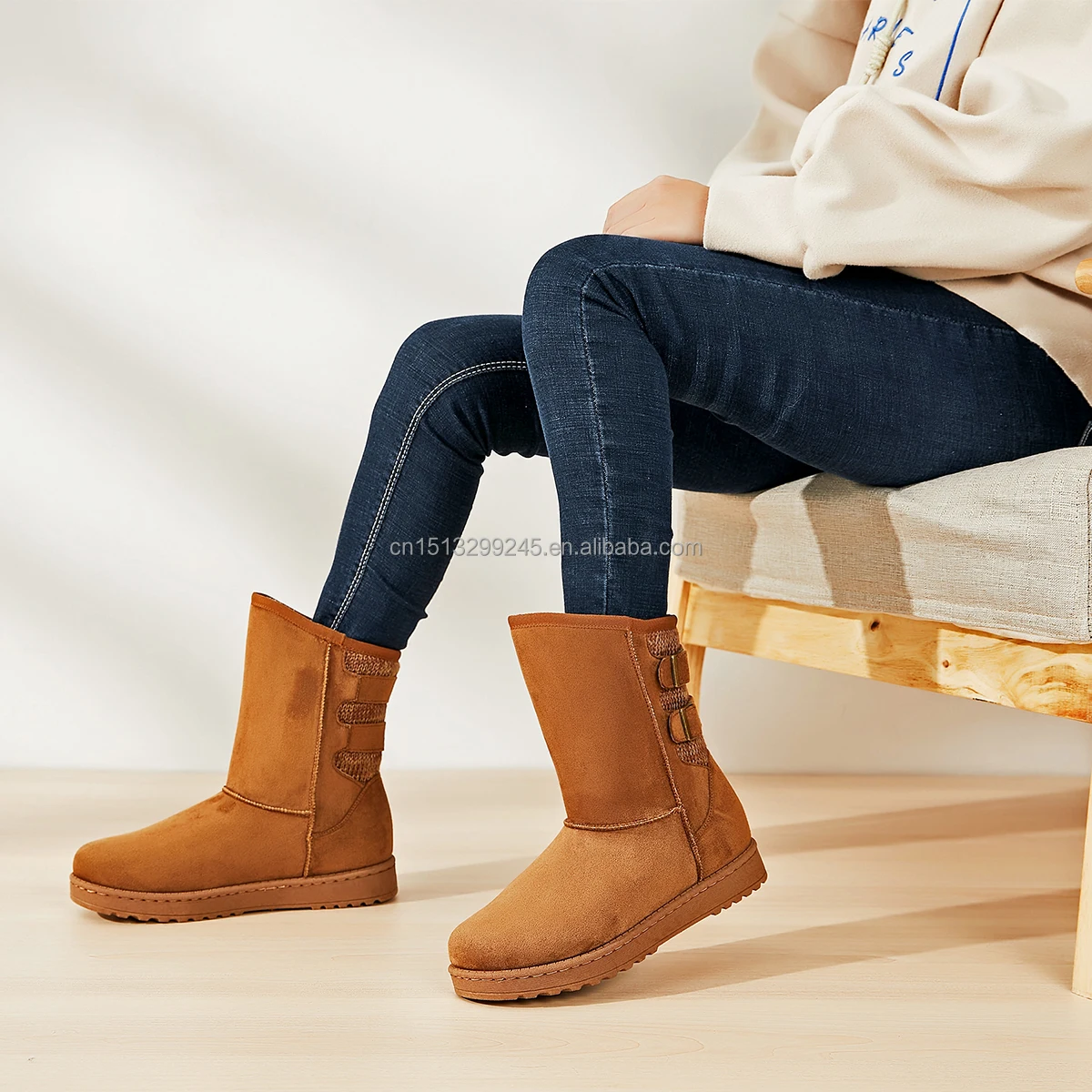Custom women boots comfortable warm fashion female winter boots shoes for ladies