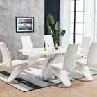 Kitchen Luxury Dining Room Furniture Tables And Modern 6 Chair Set Top